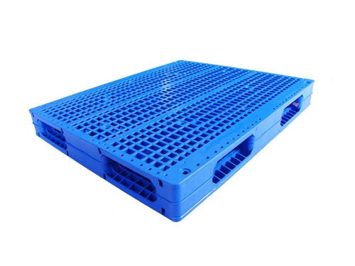 1200*1000*150雙面網(wǎng)格焊接內(nèi)置8根鋼管塑料棧板